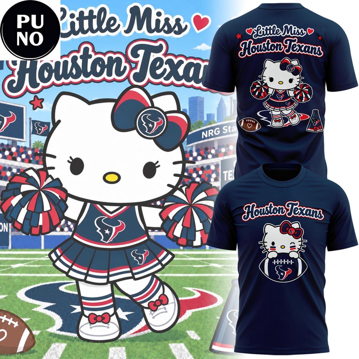 Houston Texans x Hello Kitty Little Miss 2026 T-shirt