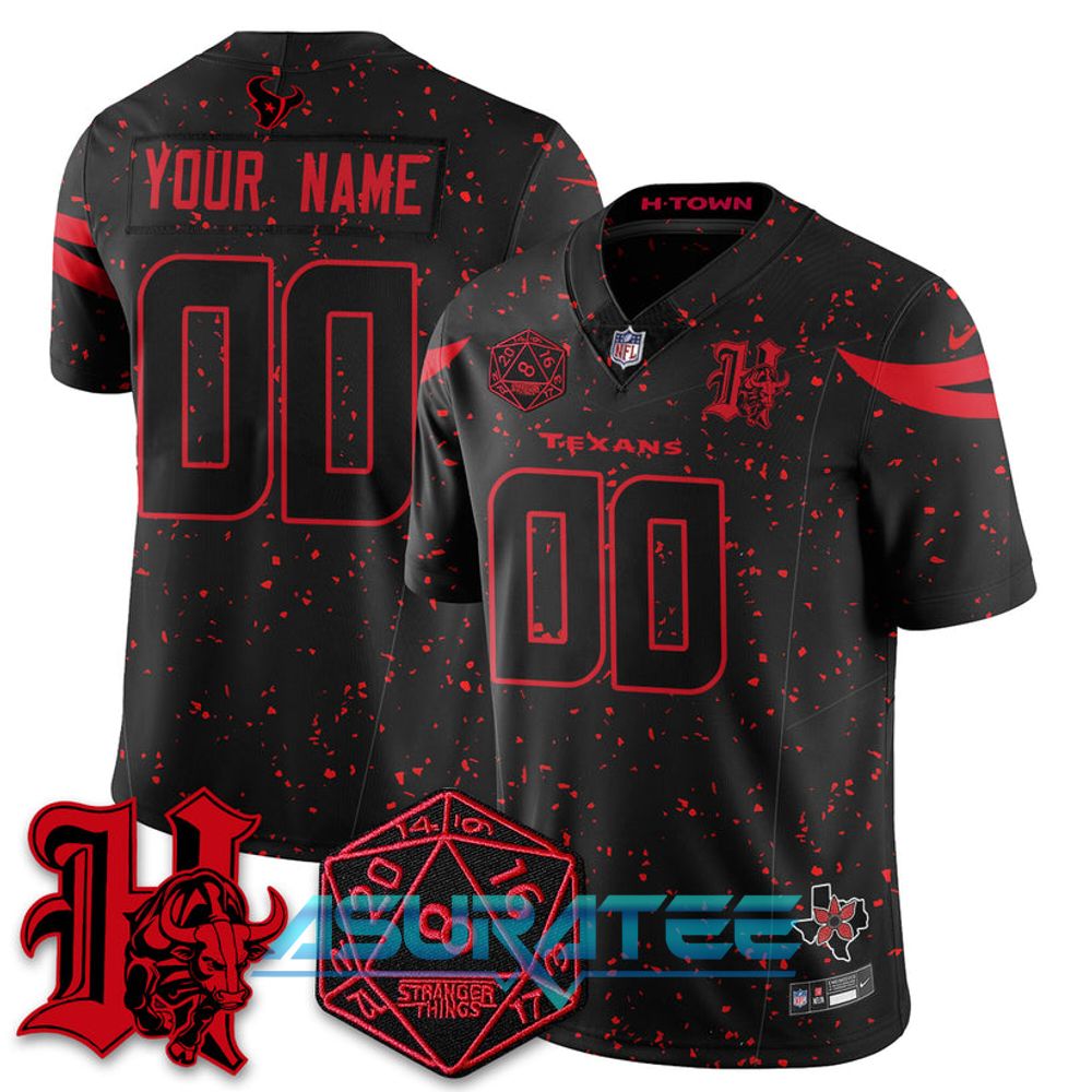 Houston Texans x Stranger Things 5 Limited Custom Jersey
