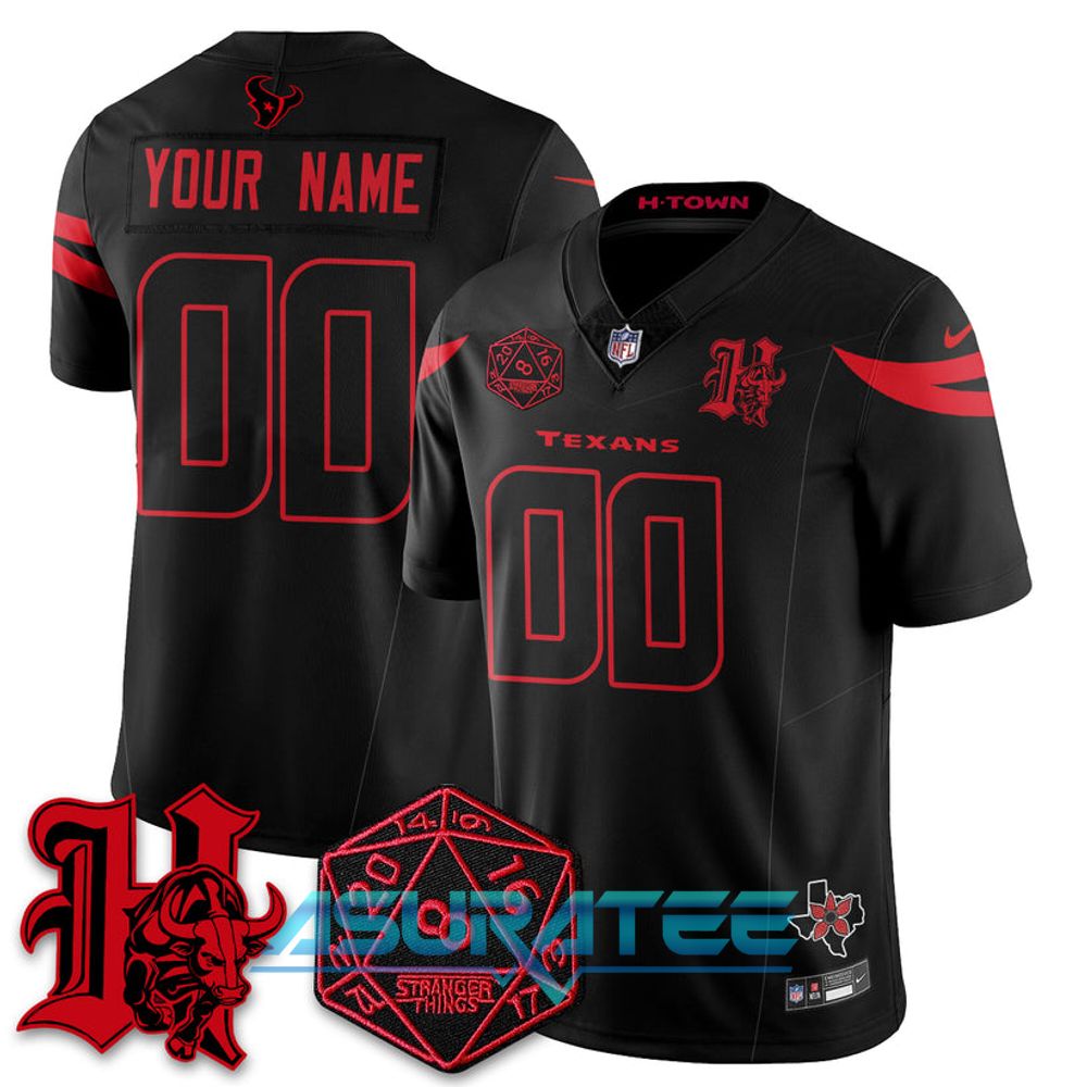 Houston Texans x Stranger Things 5 Limited Custom Jersey