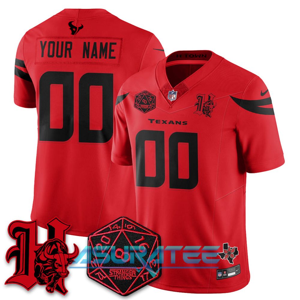 Houston Texans x Stranger Things 5 Limited Custom Jersey