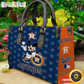 Houston Astros Mickey Women Leather Hand Bag