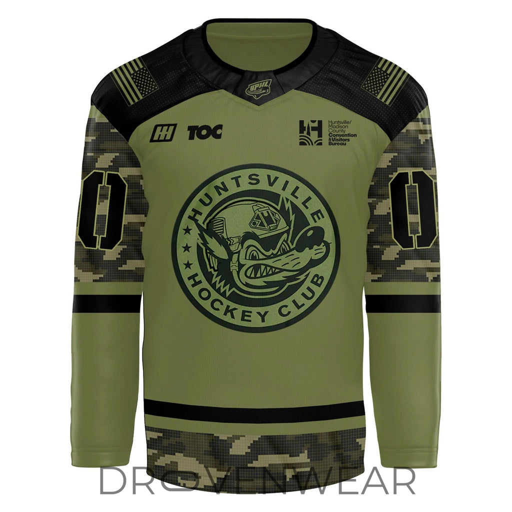 Huntsville Havoc Military Appreciation Night Hockey Jersey