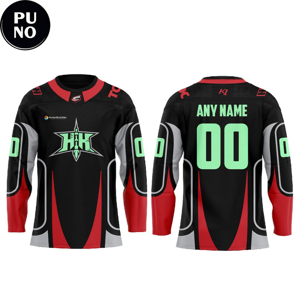Huntsville Havoc Off the Back Glow Night 2026 Personalized Hockey Jersey