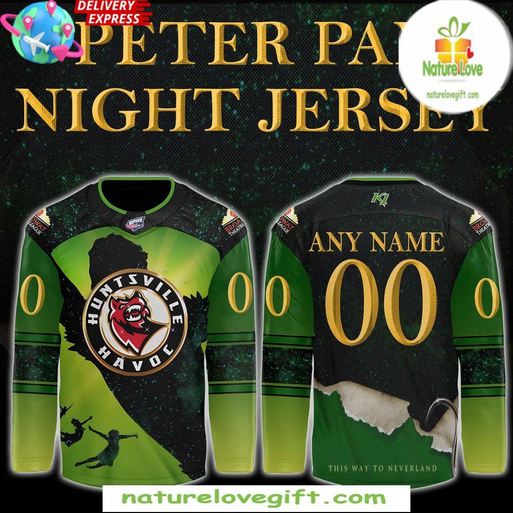 Huntsville Havoc Hockey Jersey Peter Pan Special Edition
