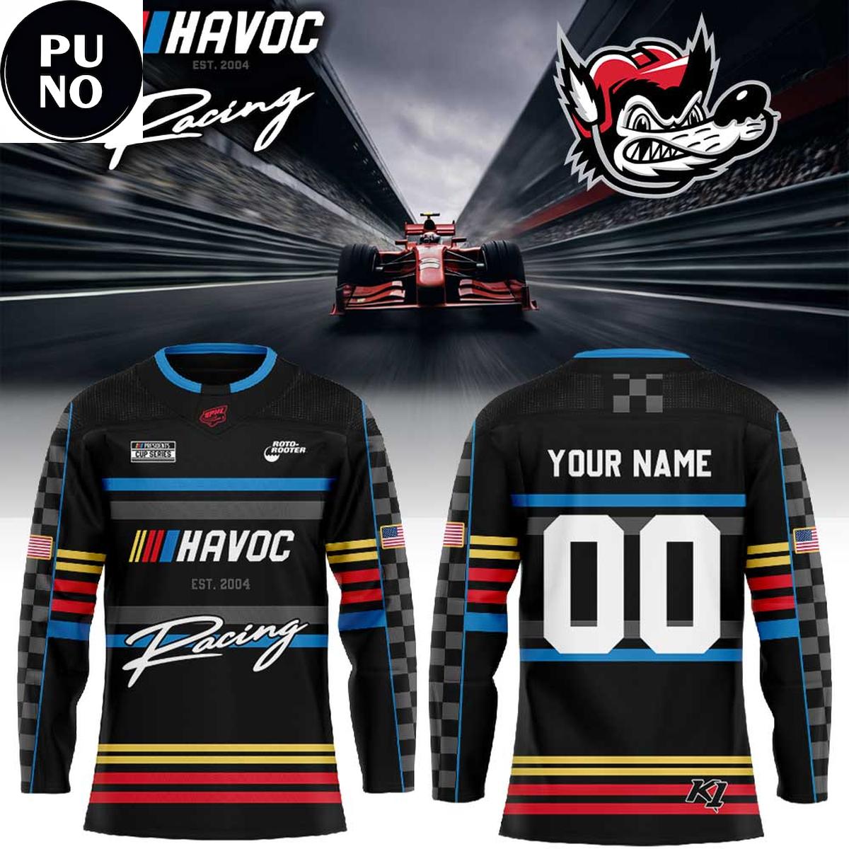 Huntsville Havoc Racing Night 2026 Personalized Hockey Jersey