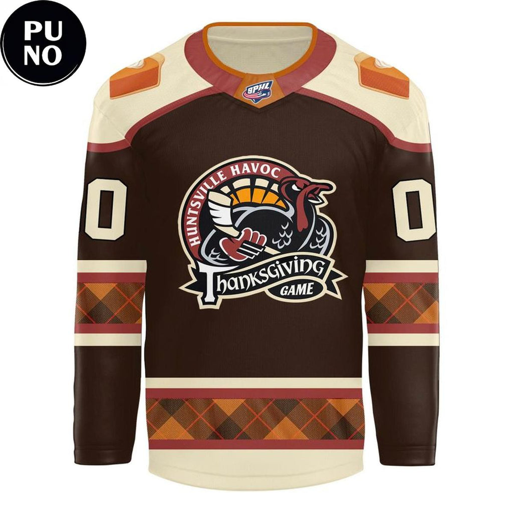 Huntsville Havoc Thanksgiving Game 2026 Personalized Hockey Jersey
