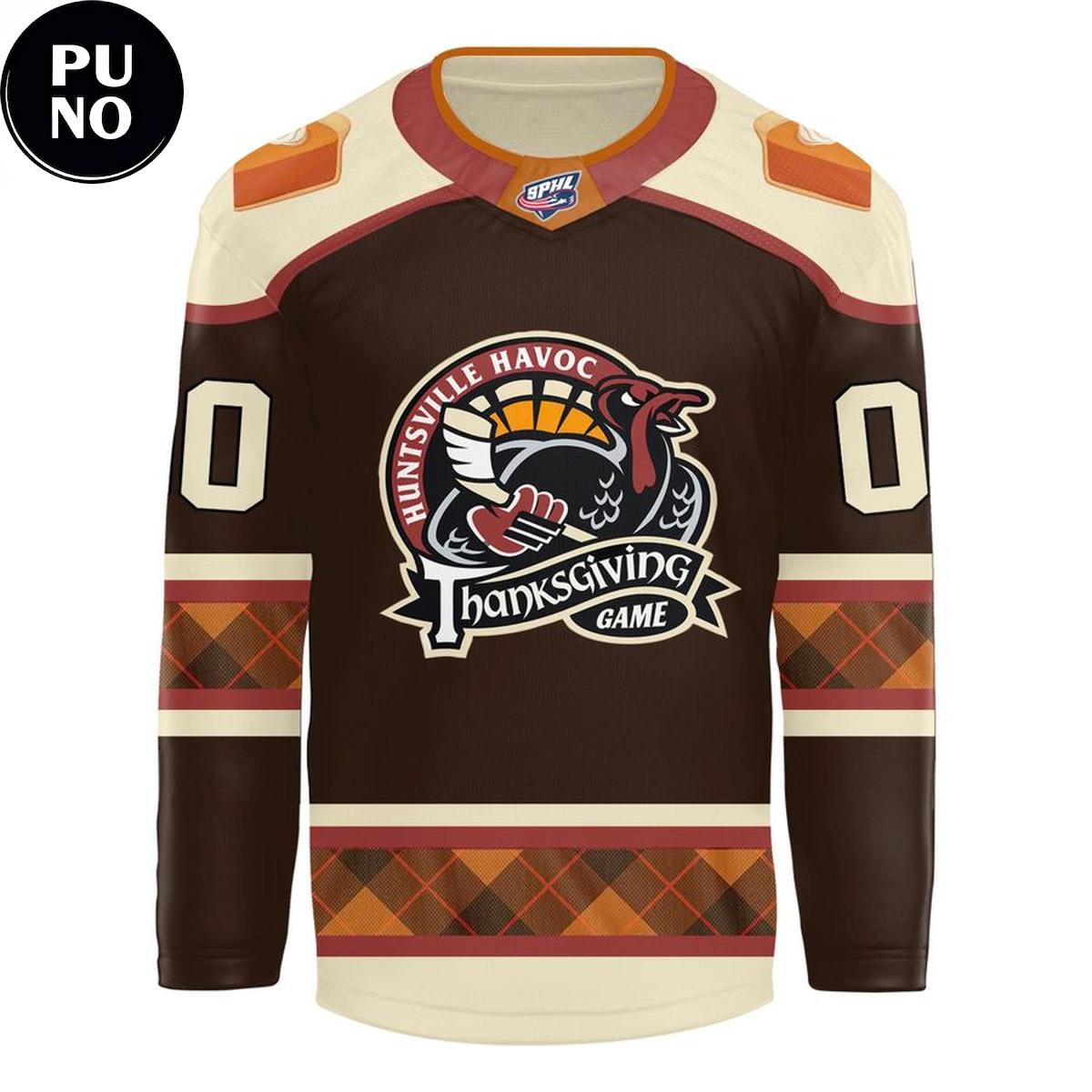 Huntsville Havoc Thanksgiving Game 2026 Personalized Hockey Jersey