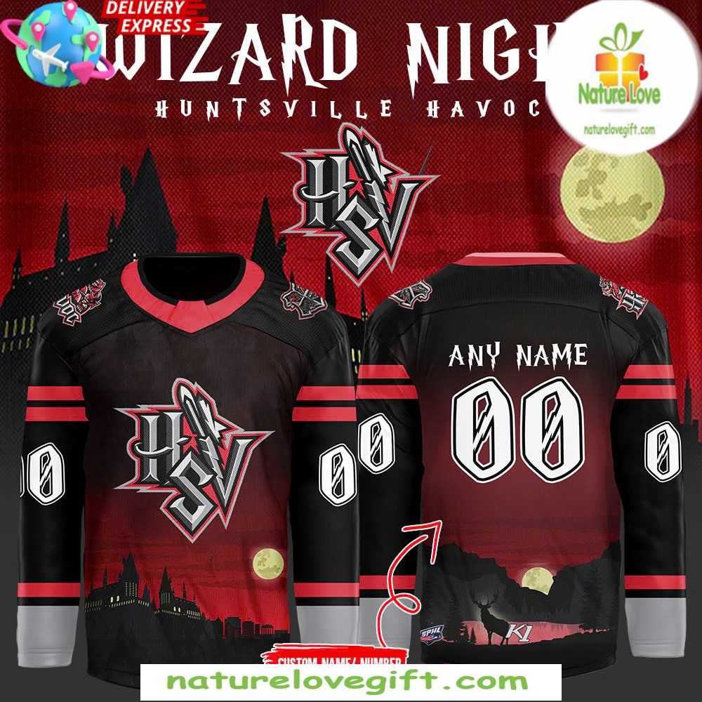 Huntsville Havoc 2026 WiZard Night Jersey Hockey