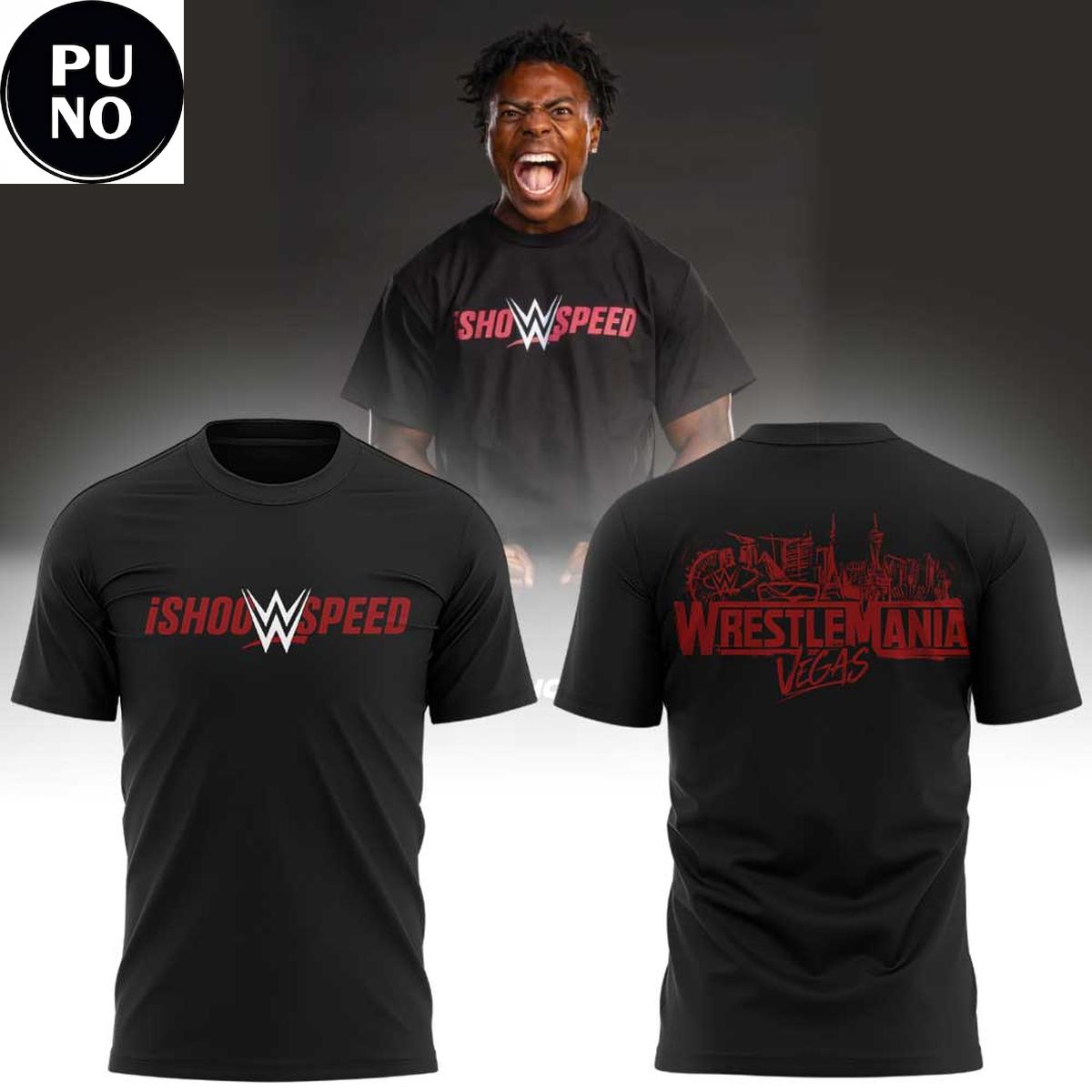 IShowSpeed x WWE WrestleMania Las Vegas 2026 Hoodie T-Shirt