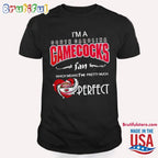 I’m A South Carolina Gamecocks Fan Which Means I’m Pretty Much Perfect Diamond Heart Gamecocks T Shirt