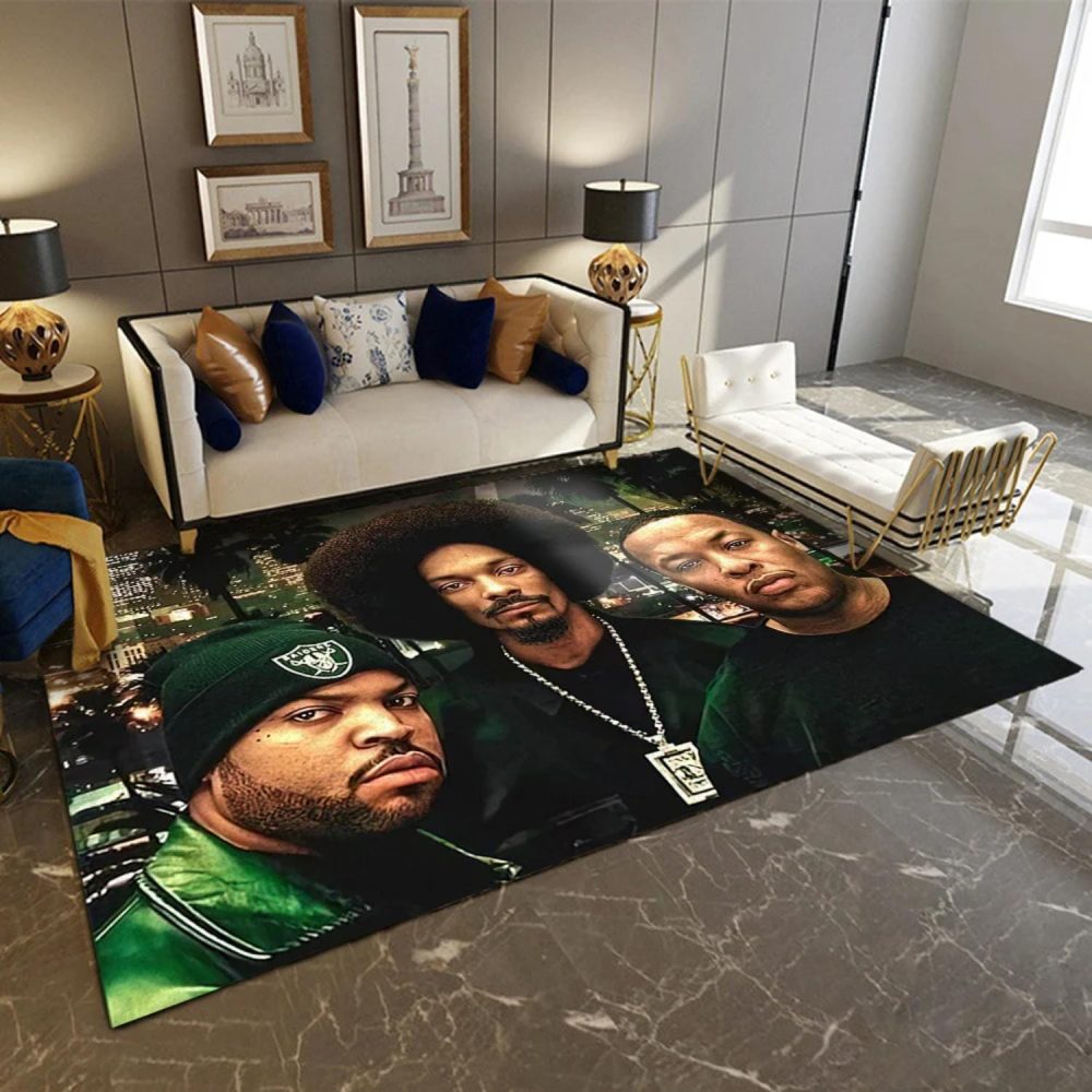 Ice Cube, Snoop Dogg & Dr. Dre Hip hop 90s Art Rug Carpet