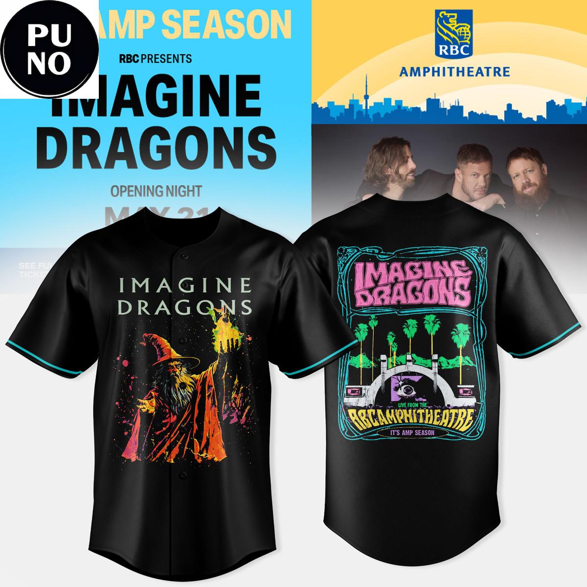 Imagine Dragons Loom World Tour 2026 Wizard LOOM Baseball Jersey