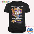 In Memory Of Jerry West June 12 2024 Signature NBA Los Angeles Lakers T Shirt