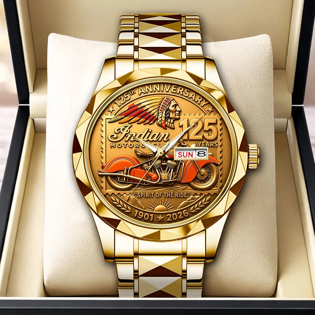 Indian Motorcycle 125th Anniversary Alloy Luxury Quartz Watch – HOATT26861