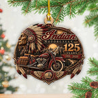 Indian Motorcycle 125th Anniversary Custom Shape 2-side Printed Acrylic Ornament – TANTN26366