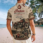 Indian Motorcycle Short Sleeve Button-Down Shirt – MAITM15453