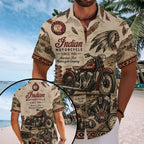Indian Motorcycle Short Sleeve Button-Down Shirt – MAITM15453