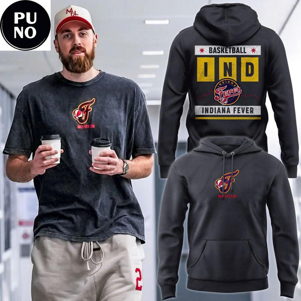 Indiana Fever 2026 Basketball Ind Gray Hoodie T-Shirt