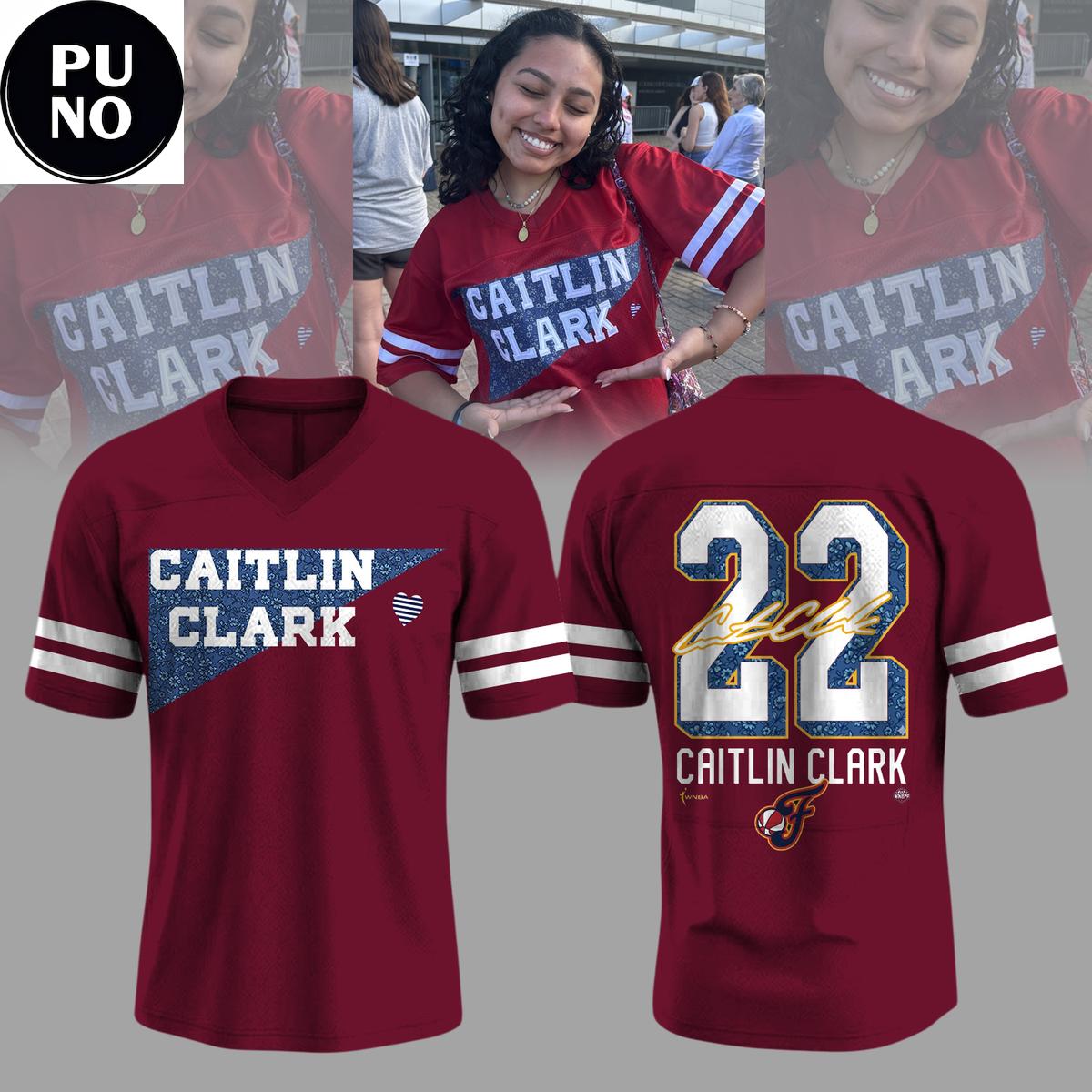 Indiana Fever Caitlin Clark #22 2026 Football Jersey