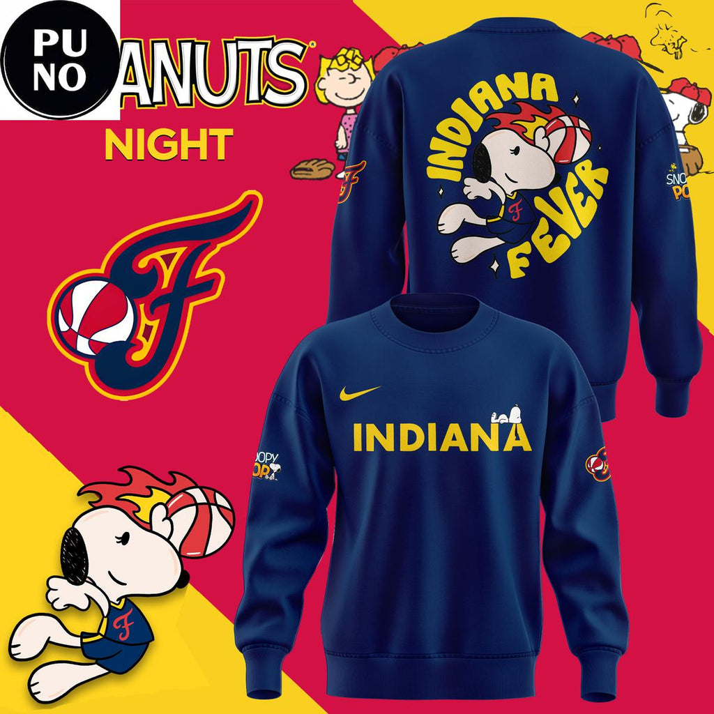 Indiana Fever x Peanuts Night 2026 Hoodie T-Shirt