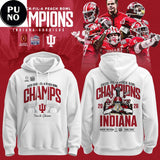 Indiana Hoosiers 2026 Peach Bowl Champions Locker Room Hoodie Shirt