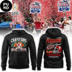 Indiana Hoosiers 2026 Peach Bowl Champions Never Daunted Hoodie T-Shirt