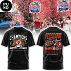 Indiana Hoosiers 2026 Peach Bowl Champions Never Daunted Hoodie T-Shirt