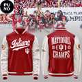Indiana Hoosiers CFP National Champions 2025-26 First Time Ever Baseball Jacket