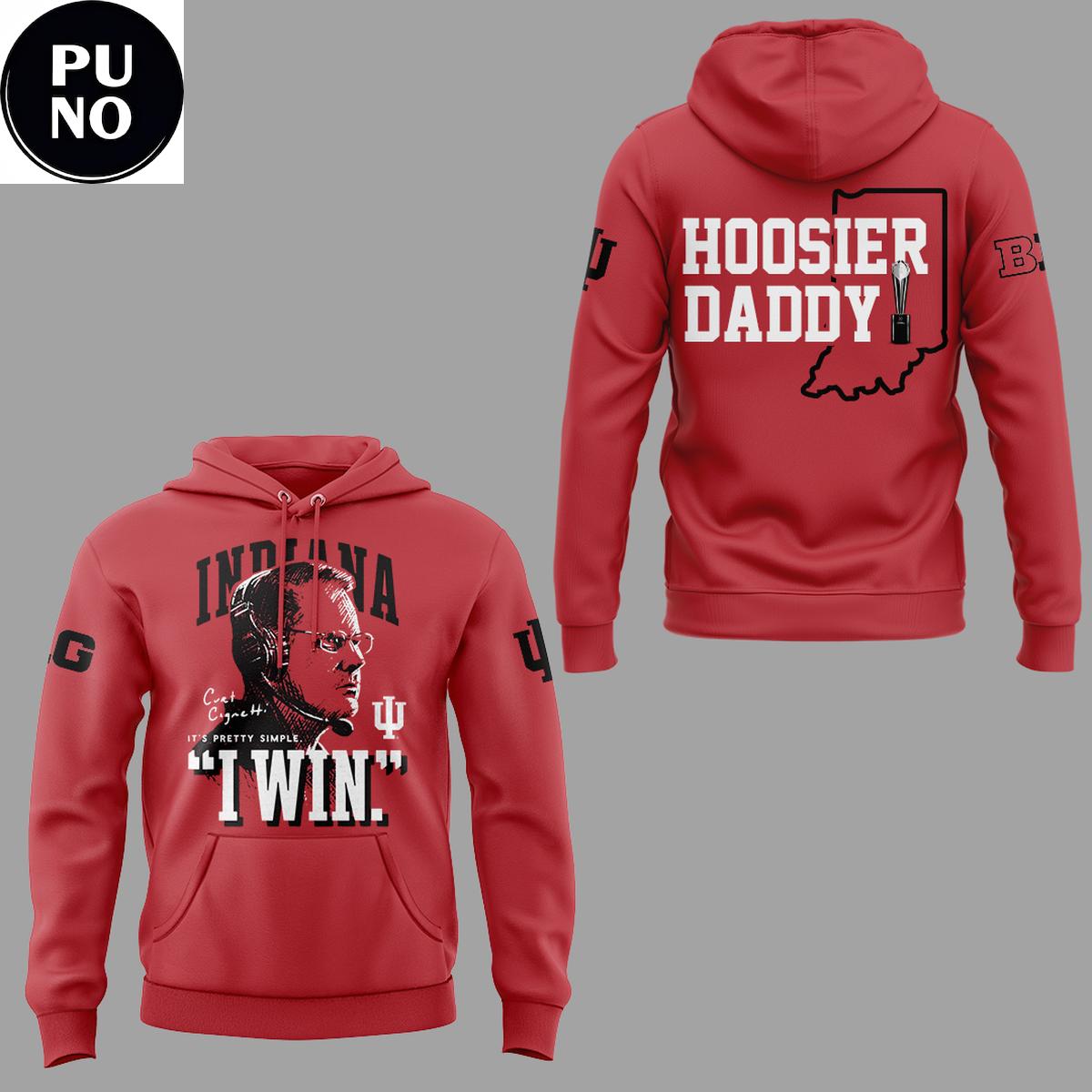 Indiana Hoosiers Coach Curt Cignetti Hoosiers Daddy Hoodie T-Shirt