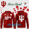 Indiana Hoosiers Football Helmet 2026 Rose Bowl Red Hoodie