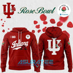 Indiana Hoosiers Football Helmet 2026 Rose Bowl Red Hoodie