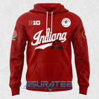 Indiana Hoosiers Football Helmet 2026 Rose Bowl Red Hoodie