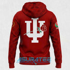 Indiana Hoosiers Football Helmet 2026 Rose Bowl Red Hoodie