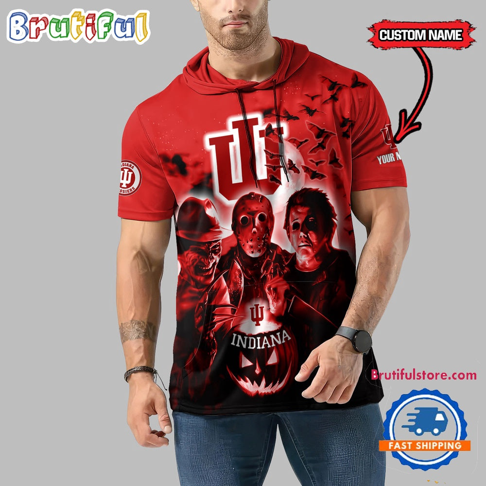 Indiana Hoosiers Horror Characters Essential Halloween Sleeveless Hoodie