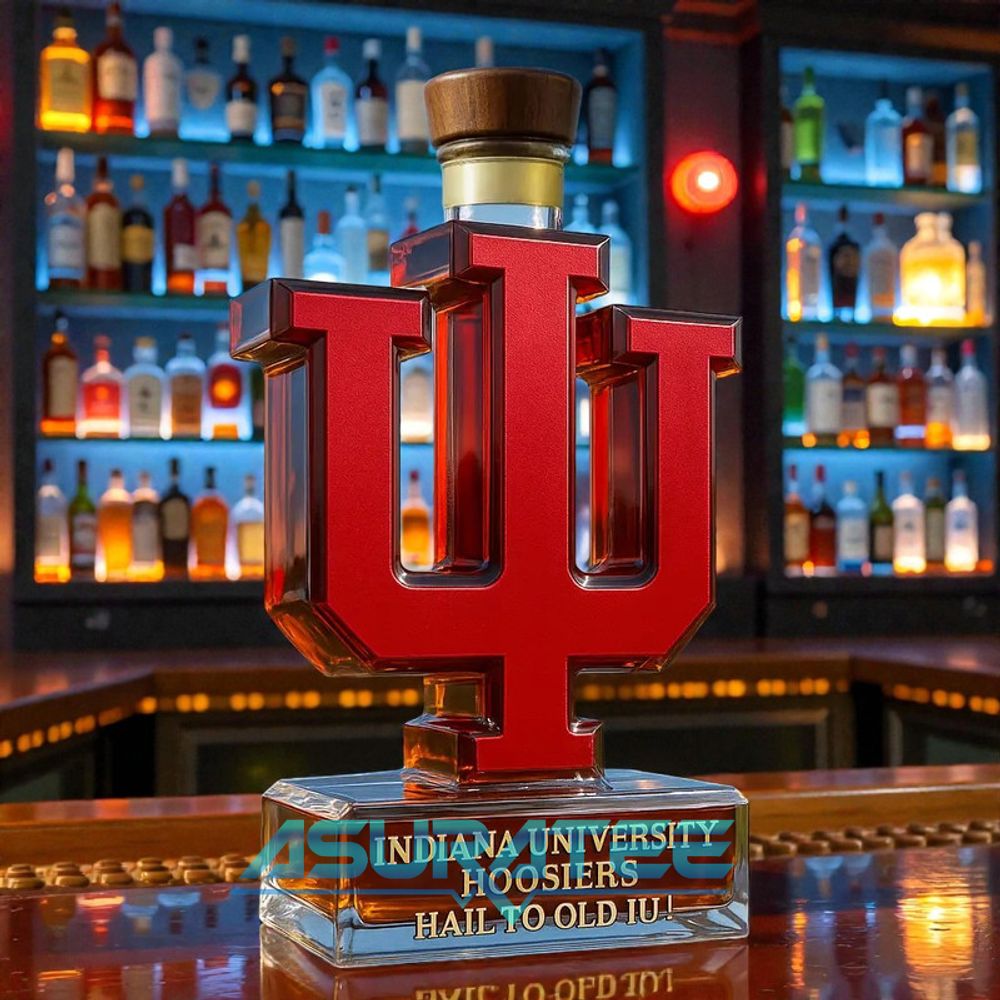 Indiana Hoosiers Limited Edition Whiskey Bottle