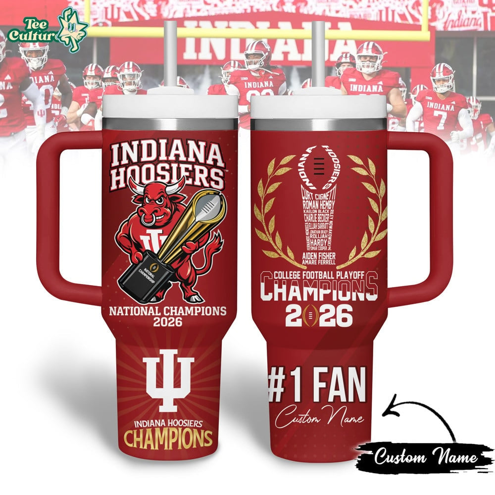 Indiana Hoosiers | Premium NCAA 2026 CFP National Champions Tumbler
