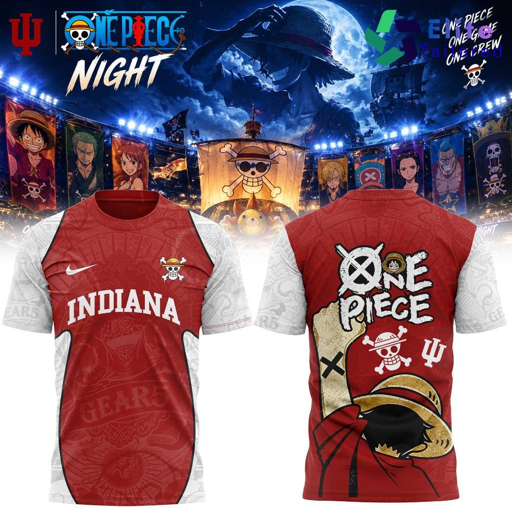 Indiana Hoosiers x One Piece Night 2026 Graphic T-Shirt