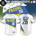 Indiana Pacers 2026 City Swingman Personalized Baseball Jersey