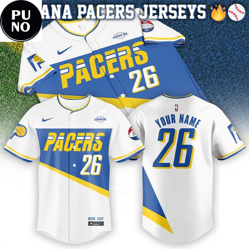 Indiana Pacers 2026 City Swingman Personalized Baseball Jersey