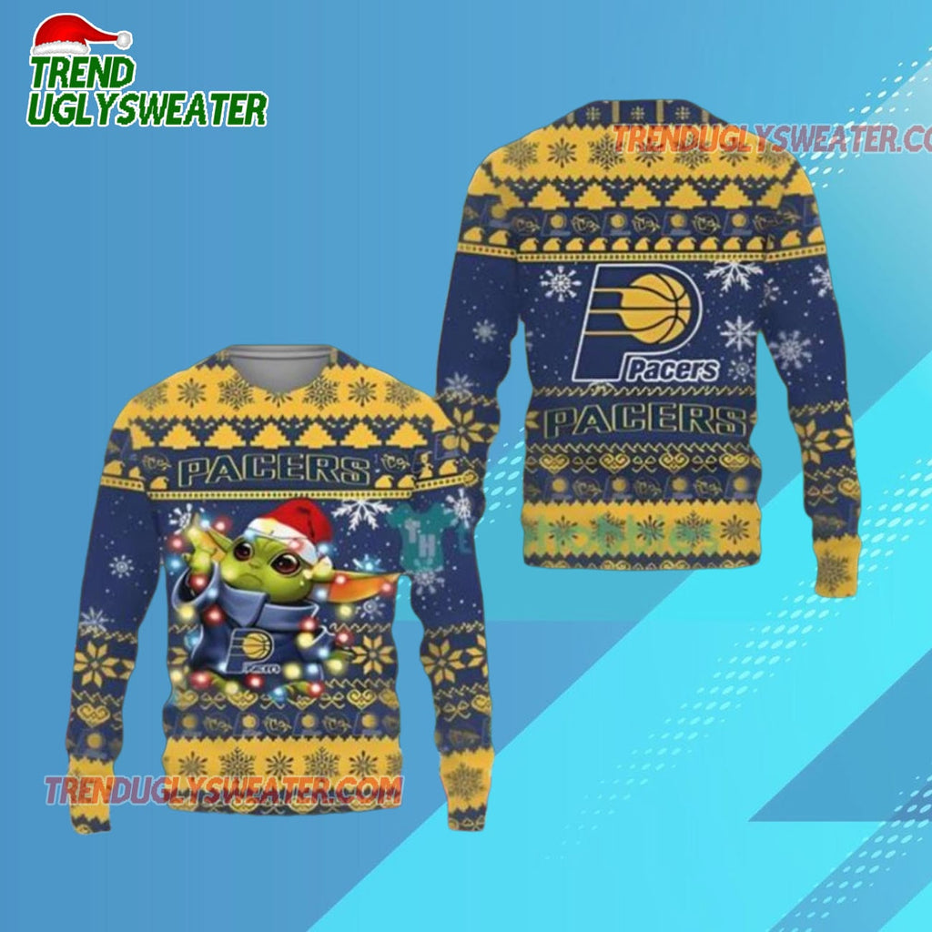 Indiana Pacers Festive Force Ugly Christmas Sweater