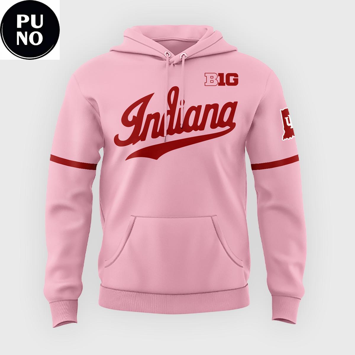 Indiana Softball 2026 Peach Vibes Hoodie T-Shirt