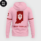 Indiana Softball 2026 Peach Vibes Hoodie T-Shirt