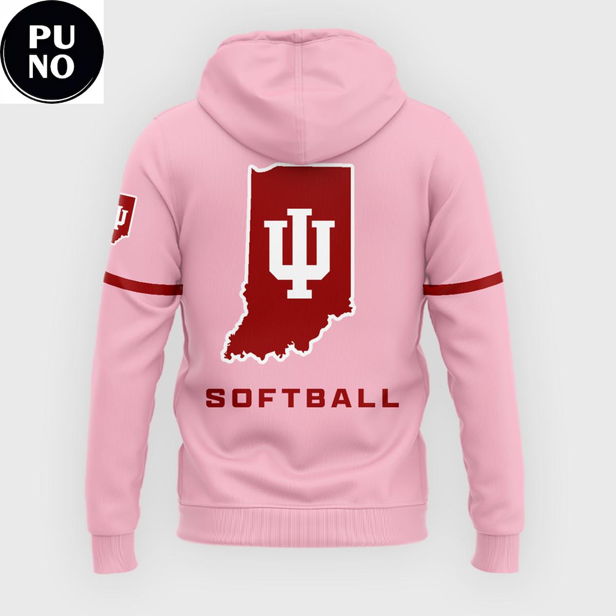 Indiana Softball 2026 Peach Vibes Hoodie T-Shirt
