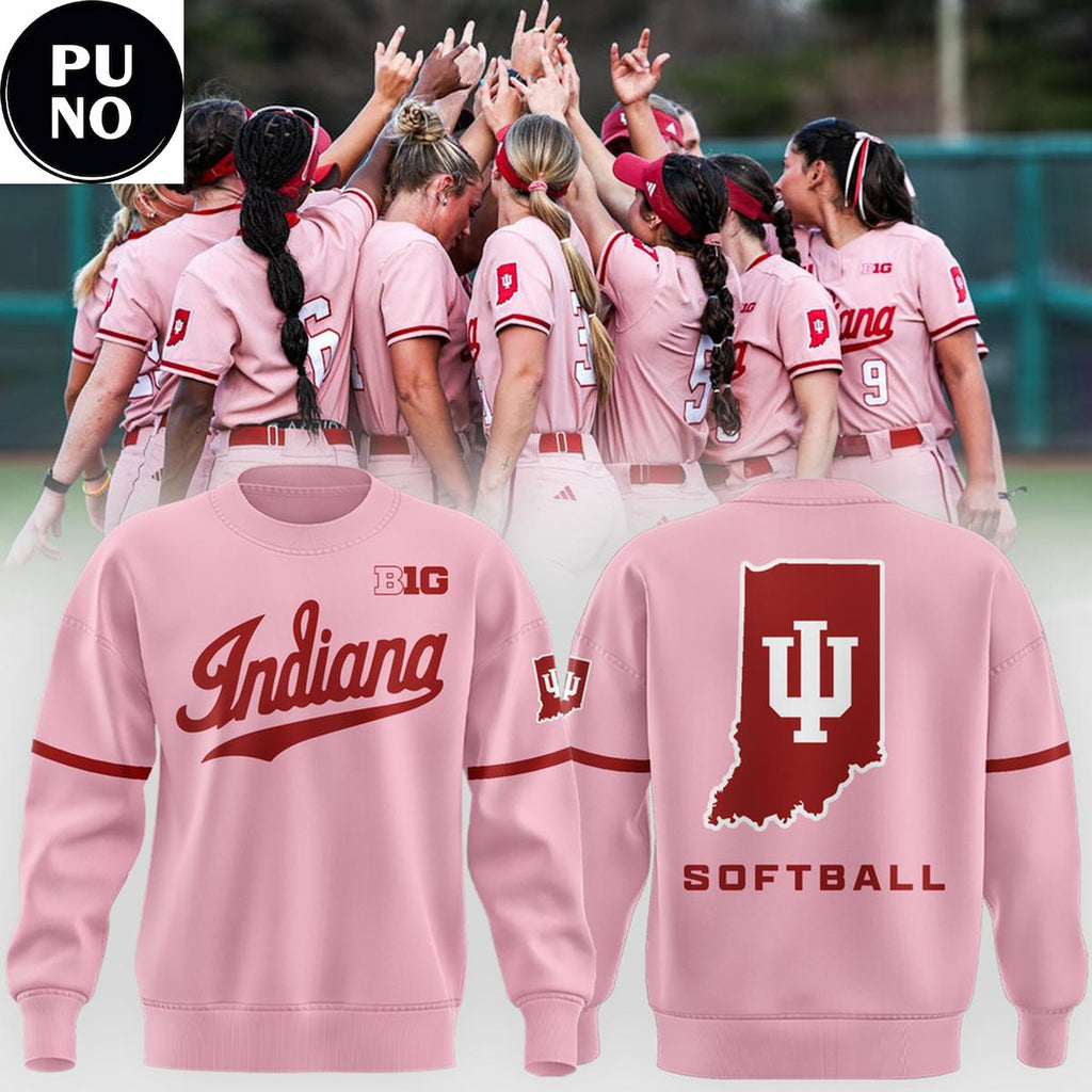 Indiana Softball 2026 Peach Vibes Hoodie T-Shirt
