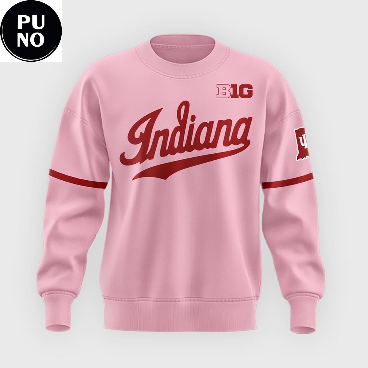 Indiana Softball 2026 Peach Vibes Hoodie T-Shirt