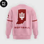 Indiana Softball 2026 Peach Vibes Hoodie T-Shirt