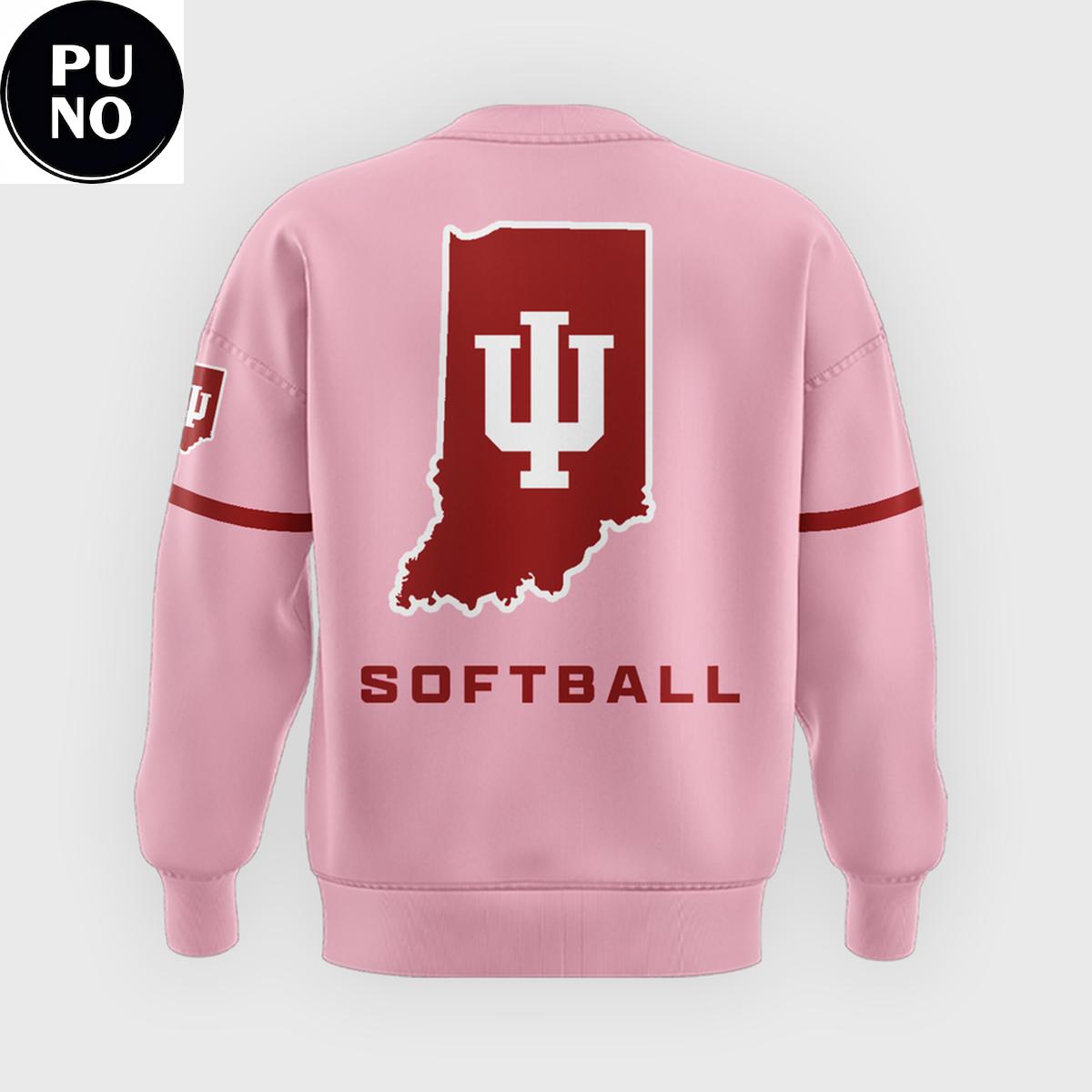 Indiana Softball 2026 Peach Vibes Hoodie T-Shirt