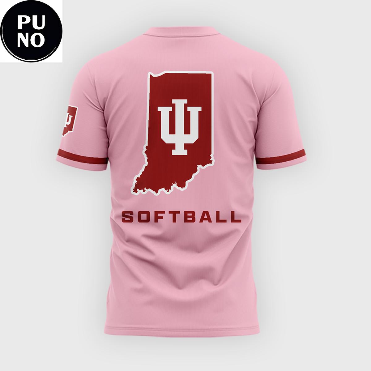 Indiana Softball 2026 Peach Vibes Hoodie T-Shirt