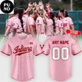 Indiana Softball 2026 Peach Vibes Personalized Baseball Jersey