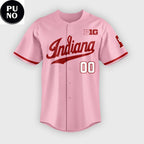 Indiana Softball 2026 Peach Vibes Personalized Baseball Jersey